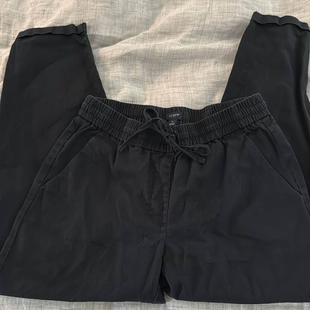 J. Crew Black Elastic Waist Ankle Pants - Picture 5 of 5